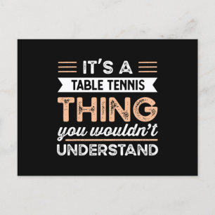 Det är en bordtennisgrej Roligt ping pong-present Vykort