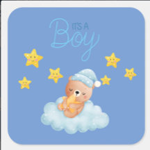 Det är en Boy Announcement Sticker