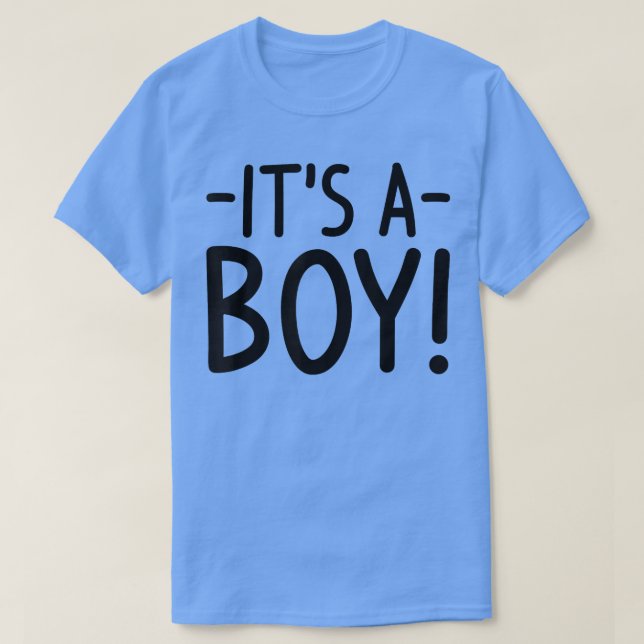 Det är en Boy Gender Reveal T-Shirt (Design framsida)