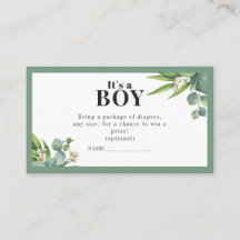 Det är en Boy Handflatan Lövs Blommigt Grönt Baby 