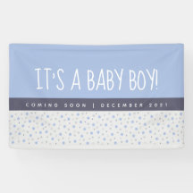 Det är en Boy Light Blue Baby Gender Reveal