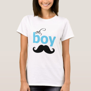 Det är en Boy Mustache Baby Shower Moderskap T Shi T-shirt