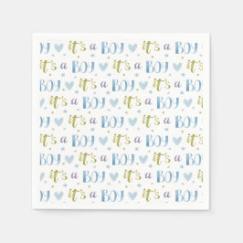 Det är en Boy Nyfödd bebis Pappersservett