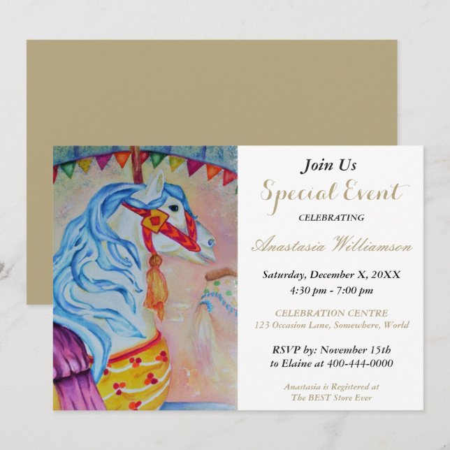 DET ÄR EN BOY PARTY INBJUDAN (Fram/baksida)