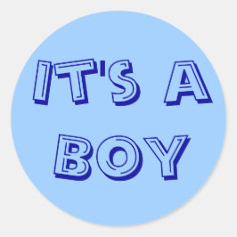 Det är en Boy Sticker Sälar Runt Klistermärke