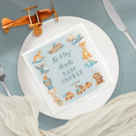 Det är en Boy Wooden | Spädbarnshuggare i fyllda L Pappersservett