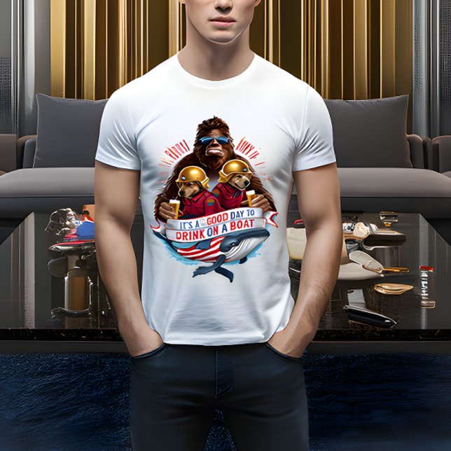 DET ÄR EN BRA DAG ATT DRYCKA PÅ ETT BÅT T SHIRT (Skapare uppladdad)