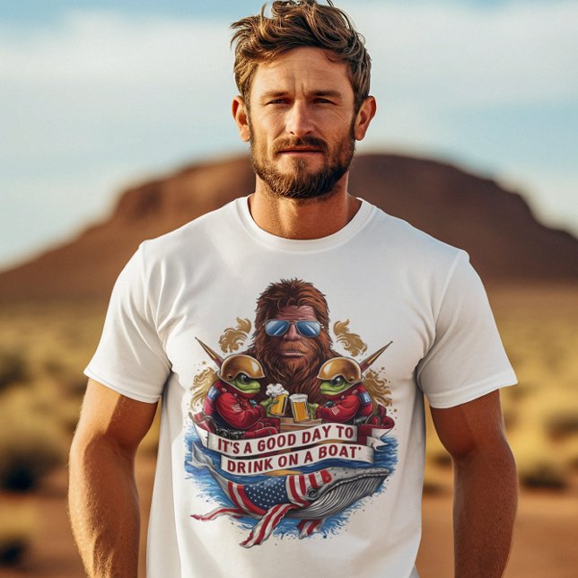 DET ÄR EN BRA DAG ATT DRYCKA PÅ ETT BÅT T SHIRT (Skapare uppladdad)
