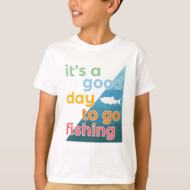 Det är en bra dag att fiska t shirt (Framsida)