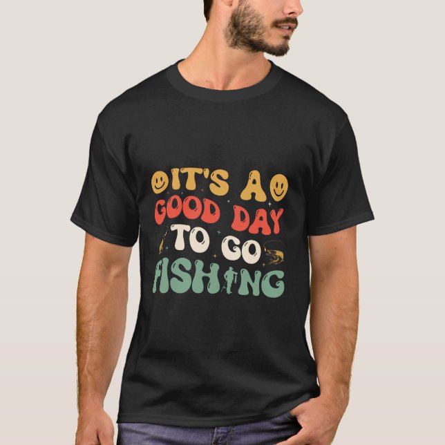 Det är en bra dag att fiska t shirt (Framsida)