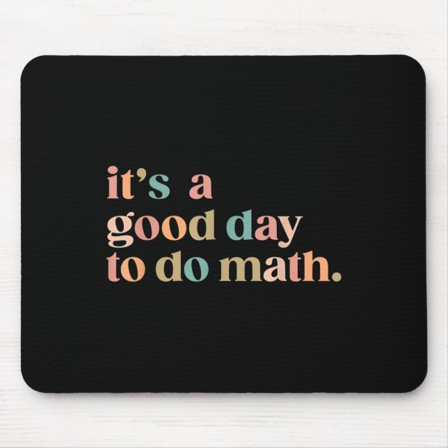 Det är en Bra dag att göra Math Back to school Lär Musmatta (Framsidan)