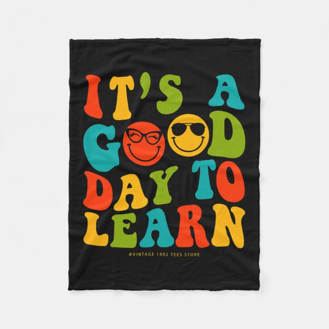 Det är en Bra dag att lära sig GR Fleecefilt (Framsidan)