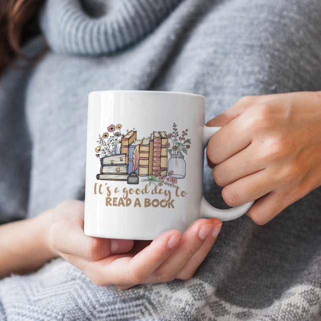 Det är en Bra dag att läsa en Bok Kaffemugg (Skapare uppladdad)