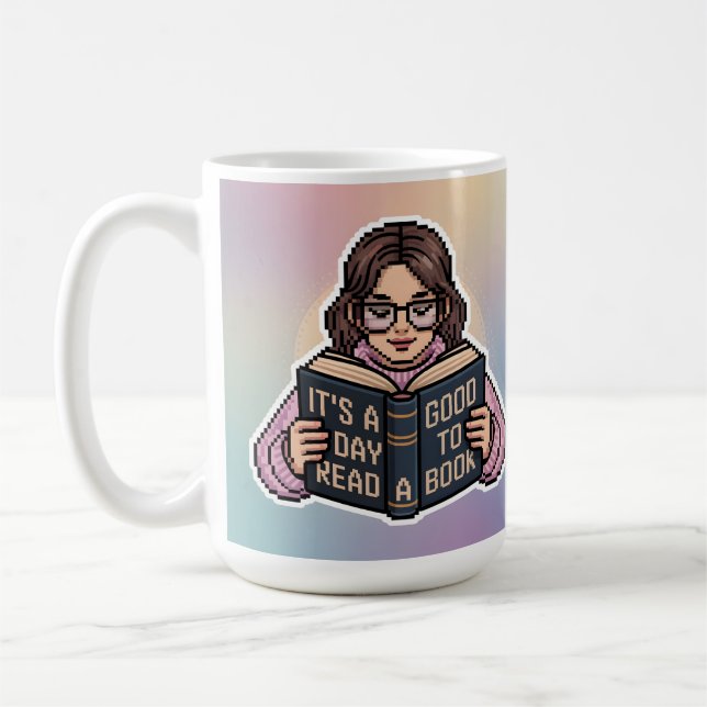 Det är en Bra dag att läsa en Bok Mugg (Vänster)