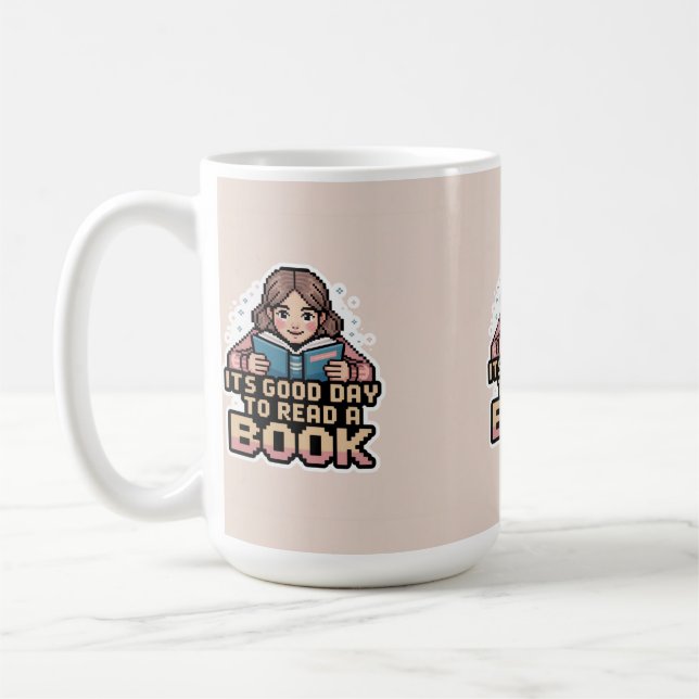 Det är en Bra dag att läsa en Bok Mugg (Vänster)
