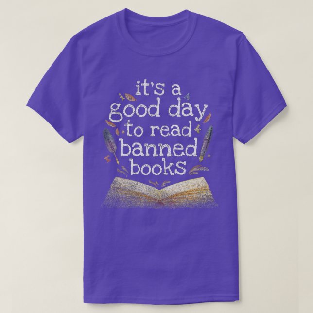Det är en Bra dag att läsa förbjuden Bokar. T Shirt (Design framsida)