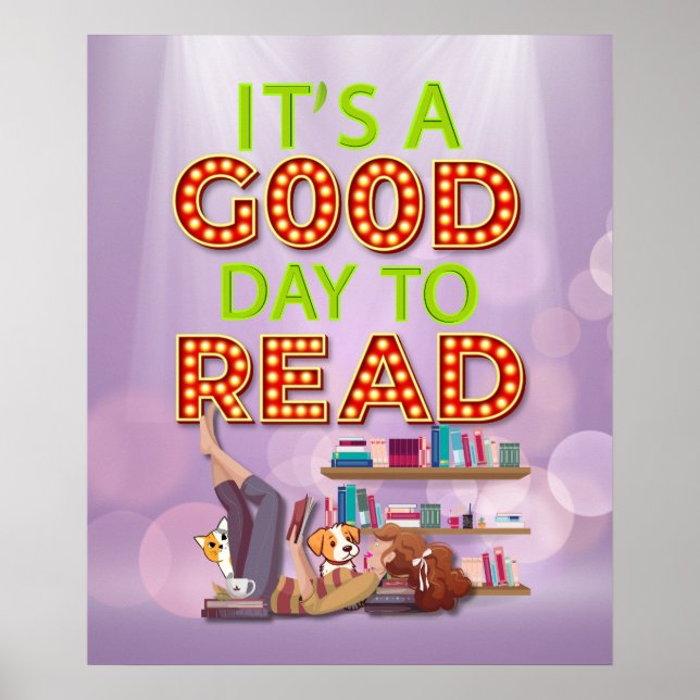Det är en Bra dag att läsa modern ungdomlig Poster (Framsidan)