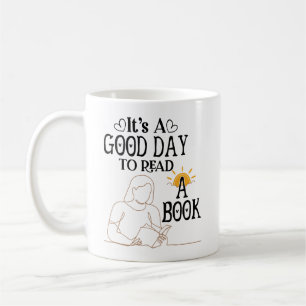 Det är en Bra dag att läsa Shirt, Bookish Shirt, B Kaffemugg