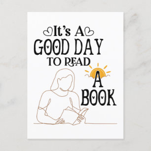 Det är en Bra dag att läsa Shirt, Bookish Shirt, B Vykort