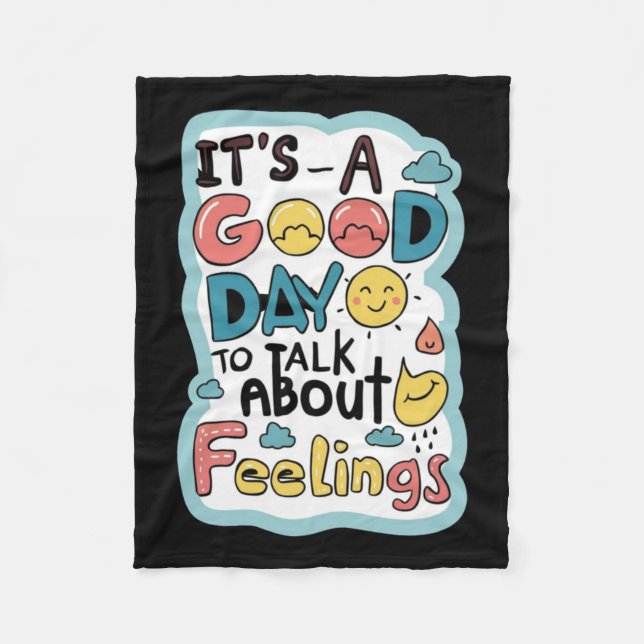 Det är en Bra dag att prata om känselapparat Fleecefilt (Framsidan)