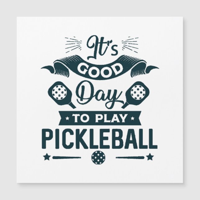 Det är en bra dag att spela Pickleball (Framsida)