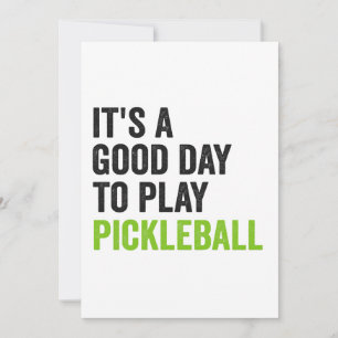 Det är en bra dag att spela Pickleball Dinking Spo Inbjudningar