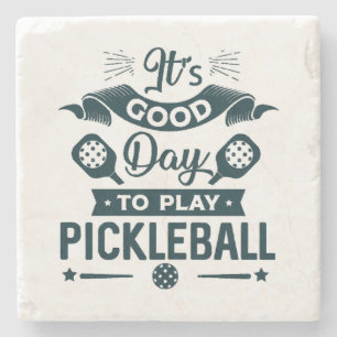 Det är en bra dag att spela Pickleball Stenunderlägg