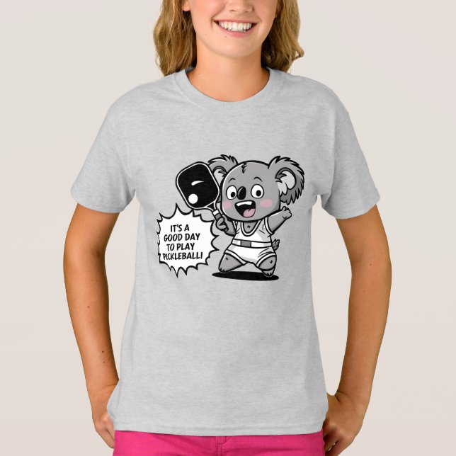 Det är en Bra dag att spela Pickleball T Shirt (Framsida)