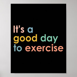 Det är en Bra dag att utöva Pe Teacher Funny Gym E Poster