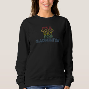 Det är en bra dag för badminton retro 70-tal vinta t shirt