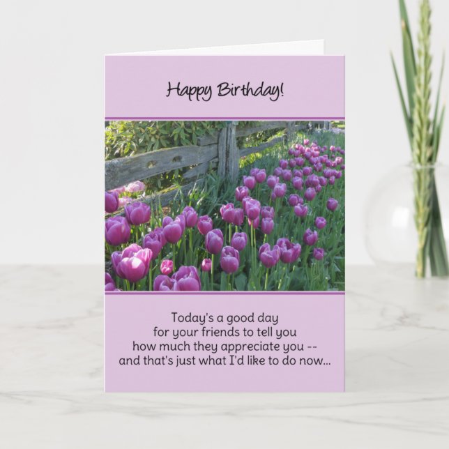 Det är en bra dag för dina vänner att berätta... tack kort (Framsida)