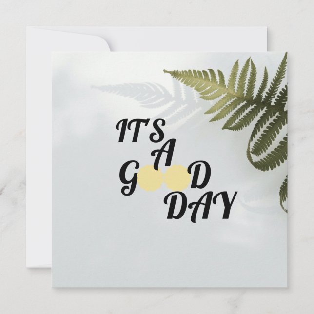 Det är en bra dag inbjudningar (Framsida)