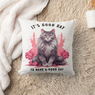 Det är en Bra-dag - Kattdagen Firande Kudde