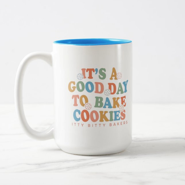 Det är en Bra dag till Bake Cookies Två-Tonad Mugg (Vänster)