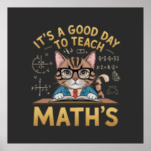 Det är en Bra dag till Teach Math-inspirerande lär Poster