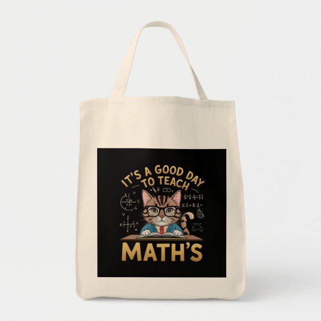 Det är en Bra dag till Teach Math-inspirerande lär Tygkasse (Framsidan)