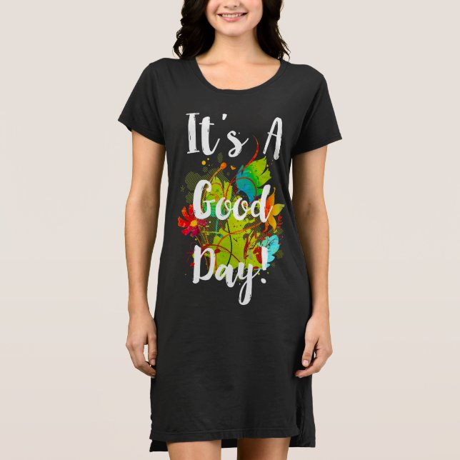 Det är en Bra Day Abstrakt-Blommigt Tröja (Framsida)