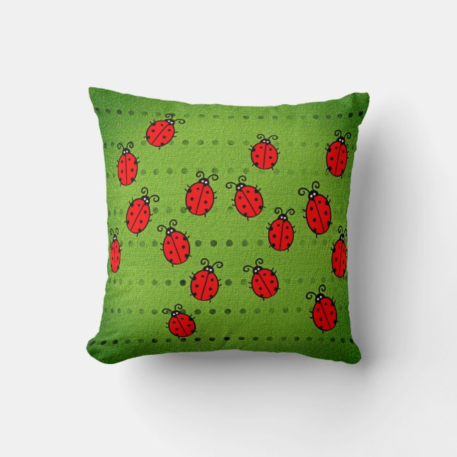 Det är en bra Ladybug Pillow! Kudde (Framsida)