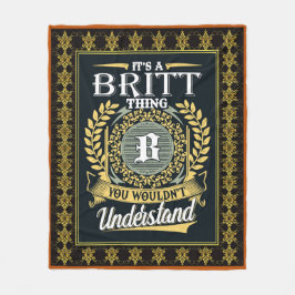 Det är en Britt Sak du inte kunde förstå Fleecefilt