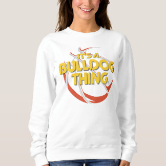 Det är en bulldog Sak Basketball Sweater T Shirt