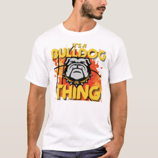 Det är en bulldog Sak Basketball Tee