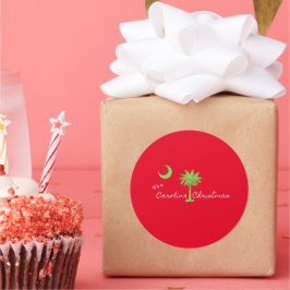 Det är en Carolina jul South Carolina Helgdag Runt Klistermärke