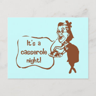 Det är en Casserole-natt Vykort