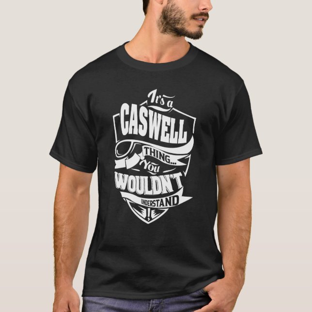 Det är en CASWELL Sak T Shirt (Framsida)