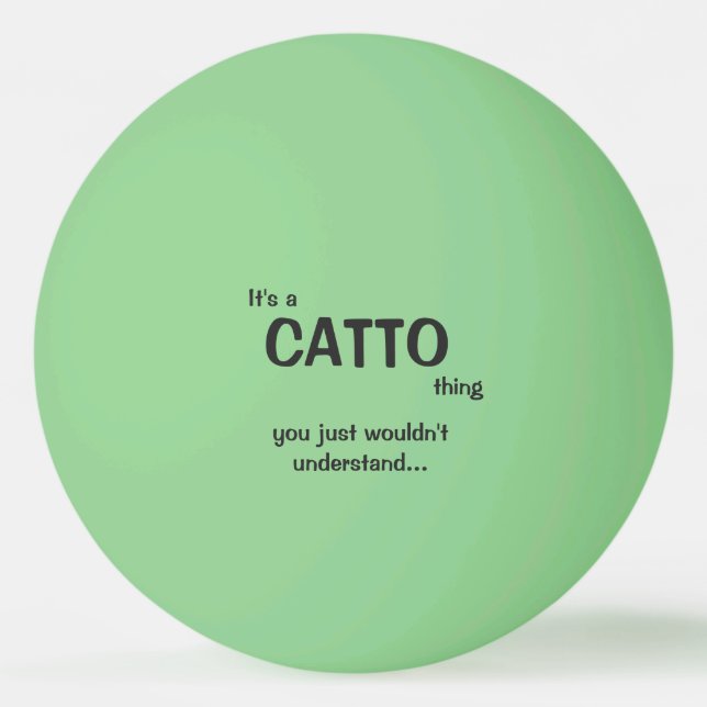 Det är en Catto sak Ping Pong Boll (Framsidan)