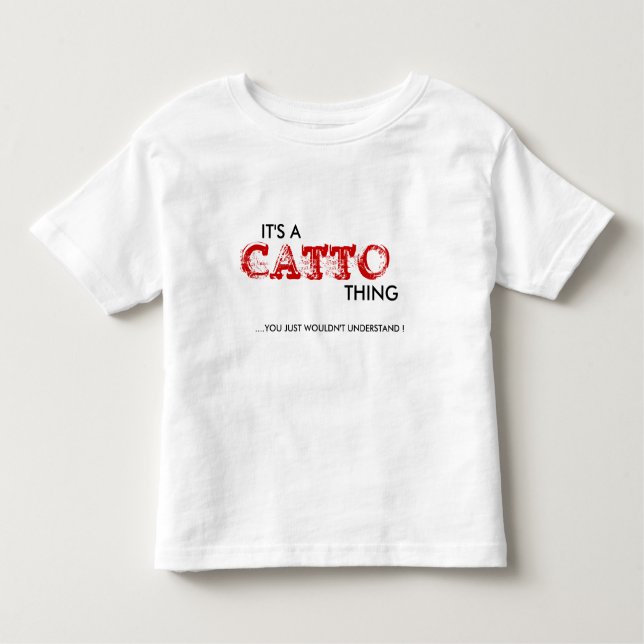 Det är en Catto Sak...Småbarn T-shirt (Framsida)