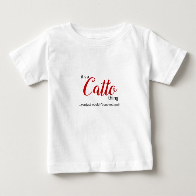 Det är en Catto Sak.. Spädbarn Baby T-Shirt (Framsida)