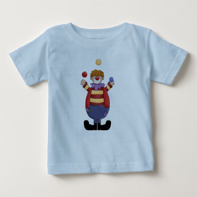 Det är en cirkus! Juggling Clown T Shirt (Framsida)