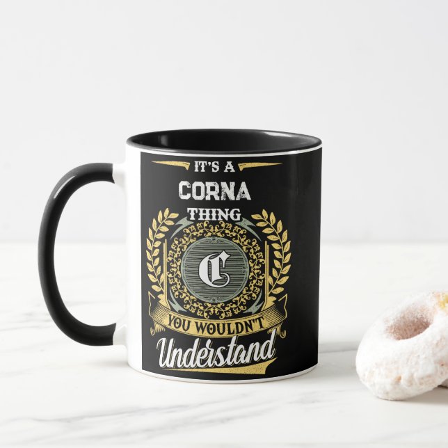Det är en CORNA-grej Du Skulle Inte Förstå Mugg (Med munk)
