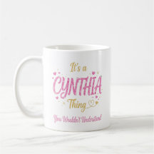 Det är en Cynthia-grej rosa guld kvinnor present